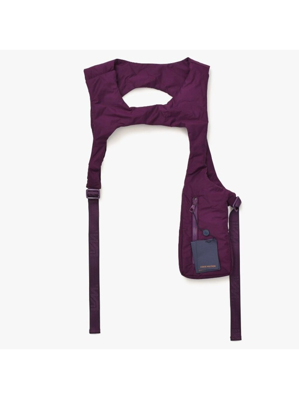 Louis Vuitton Rib Utility Vest 3D Multi Pocket Purple 48